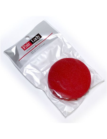 Esponja Cosmética Látex Rojo Gruesa