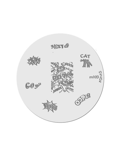 Konad Placa de Diseños m103...