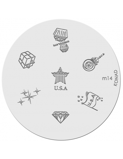 Konad Placa de Diseños m14...